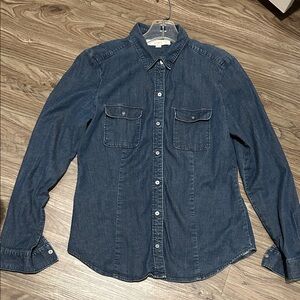 LOFT Classic Blue Denim Shirt